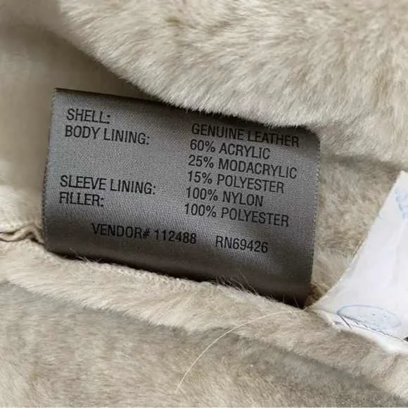 Women's Hooded Shearling Suede Coat - Tan Wilsons LEATHER - Picture 4 of 6